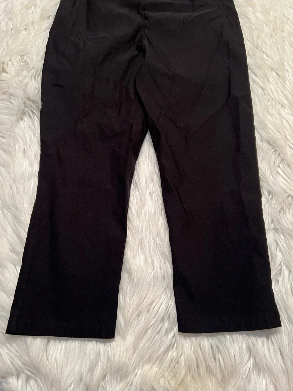 89th & Madison Womens Size Small Ultra Stretch Capri Pants Black Pull On Cropped